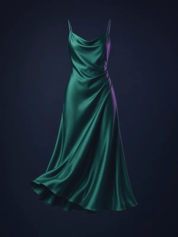 Emerald slip dress