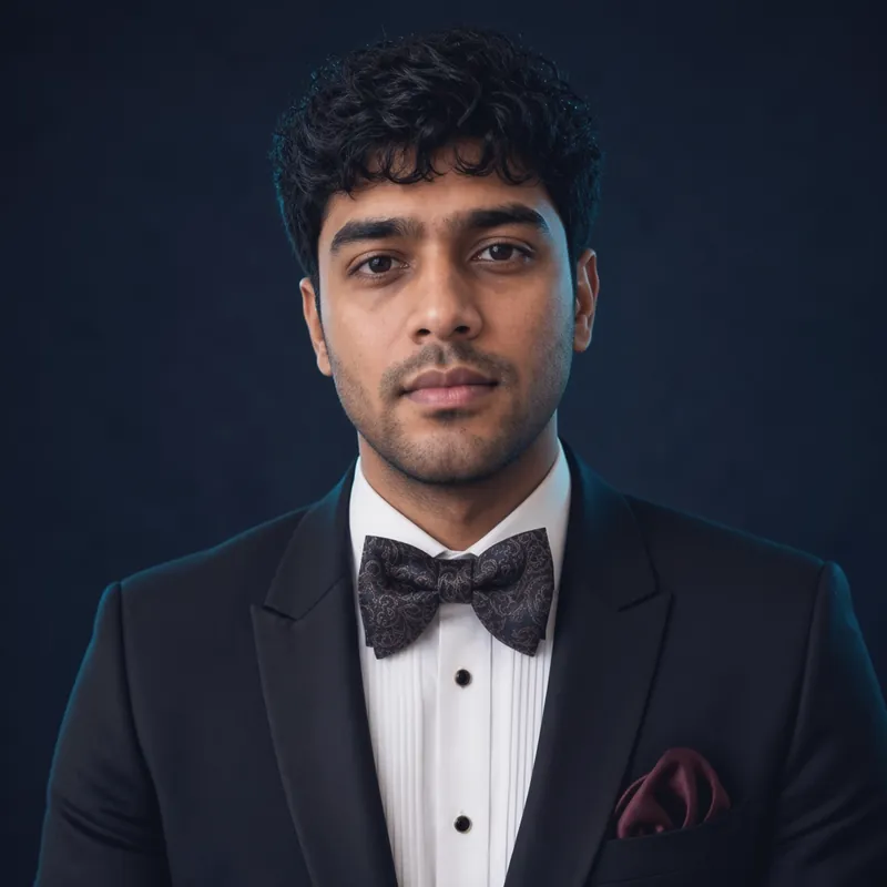 Example persona in a tuxedo